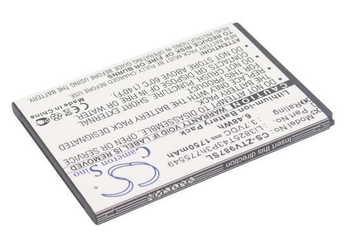 3.7V, 1750mAh, Li-ion Battery fits Amazing, A6, 6.475Wh