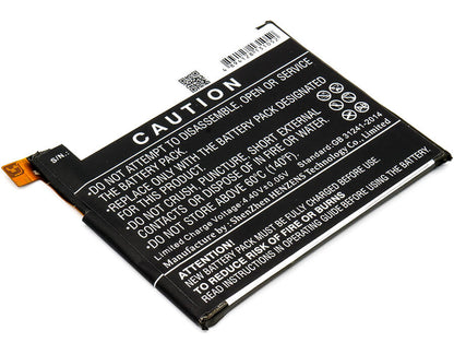 3.85V, 3000mAh, Li-Polymer Battery fits Alcatel, 5049s, 5049w, 11.55Wh