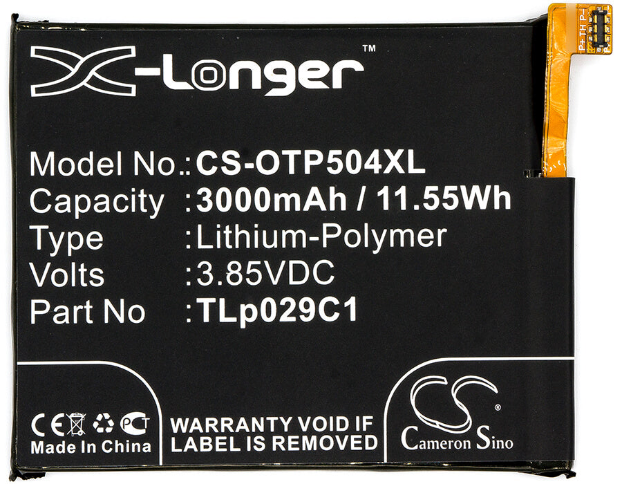 3.85V, 3000mAh, Li-Polymer Battery fits Lively, 5049sjbs2, 11.55Wh