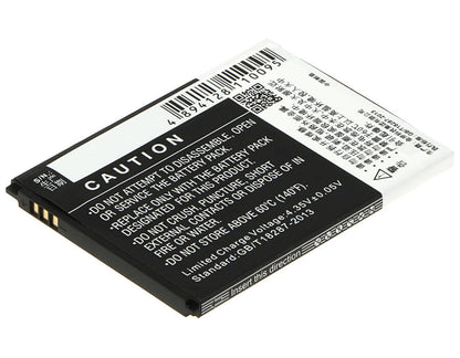 3.8V, 2500mAh, Li-Polymer Battery fits Hisense, Eg980, Mira Ii, 9.5Wh