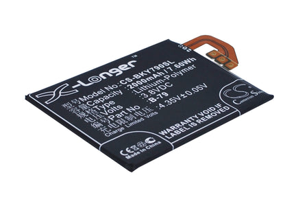3.8V, 2000mAh, Li-Polymer Battery fits Bbk, Vivo Y29, Vivo Y29l, 7.6Wh
