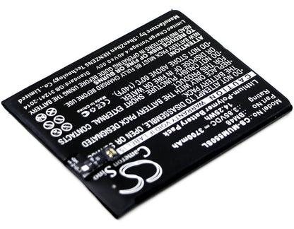 3.85V, 3700mAh, Li-Polymer Battery fits Xiaomi, 2015211, Note 2 Standard, 14.245Wh