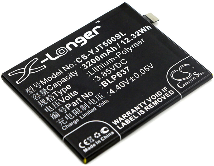 3.85V, 3200mAh, Li-Polymer Battery fits Oneplus, 5, 5 Dual Sim, 12.32Wh