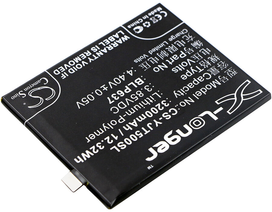 3.85V, 3200mAh, Li-Polymer Battery fits Oneplus, 5, 5 Dual Sim, 12.32Wh