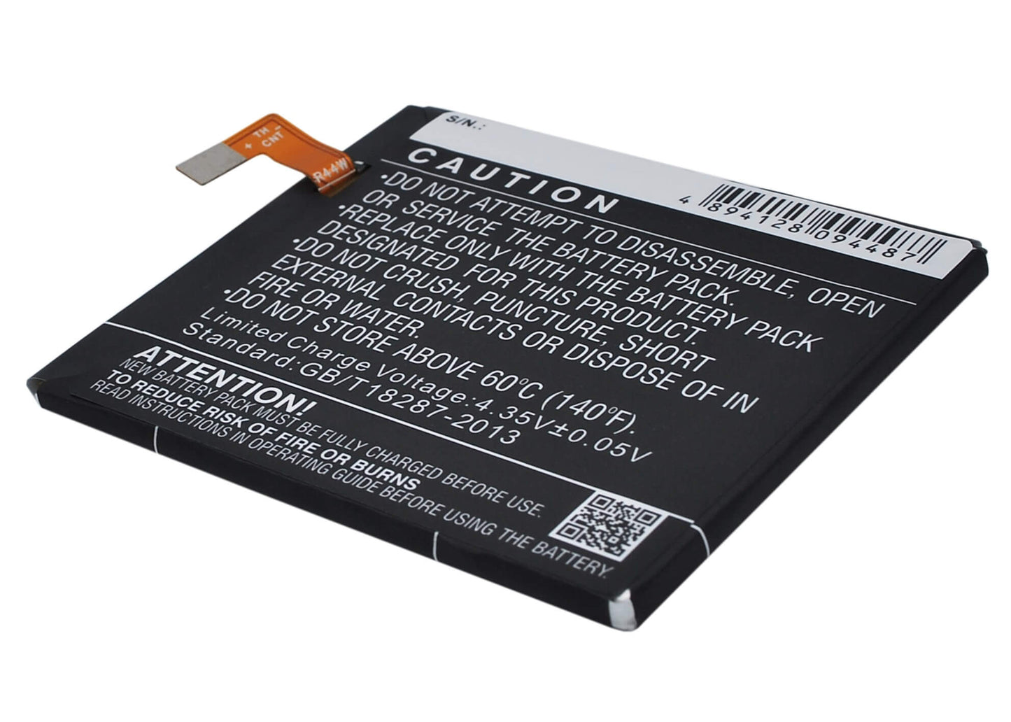 3.8V, 2500mAh, Li-Polymer Battery fits Sony Ericsson, D2502, D2533, 9.5Wh