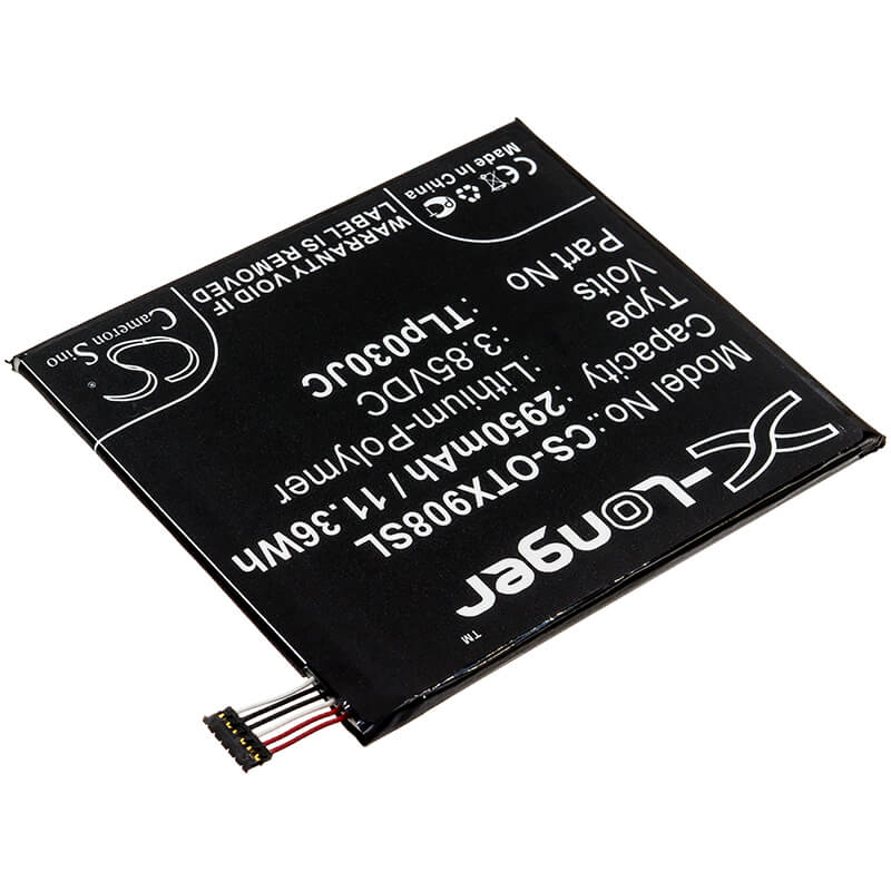3.85V, 2950mAh, Li-Polymer Battery fits Alcatel, 3c, 3c Dual Sim, 11.3575Wh