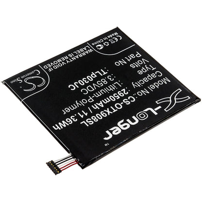 3.85V, 2950mAh, Li-Polymer Battery fits Alcatel, 3c, 3c Dual Sim, 11.3575Wh