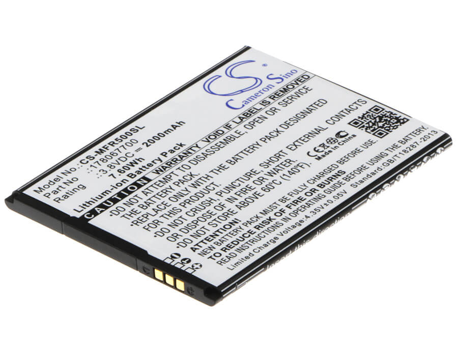 3.8V, 2000mAh, Li-ion Battery fits Mobiwire, Ahiga, Pegasus, 7.6Wh