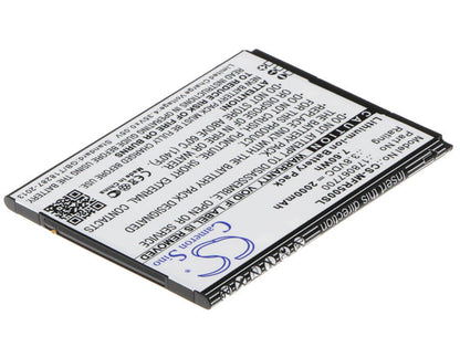 3.8V, 2000mAh, Li-ion Battery fits Mobiwire, Ahiga, Pegasus, 7.6Wh