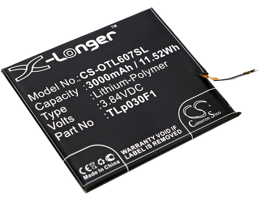 3.84V, 3000mAh, Li-Polymer Battery fits Alcatel, Idol 4 Pro, Idol 4s Dual Sim, 11.52Wh