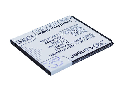 3.7V, 2800mAh, Li-ion Battery fits Coolpad, 9070, 9070+, 10.36Wh