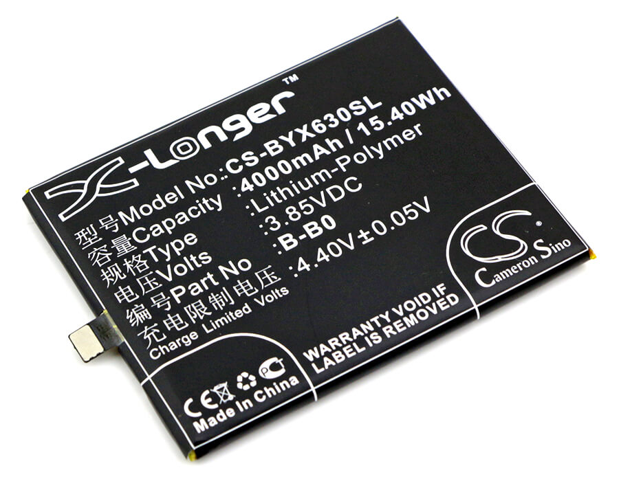 3.85V, 4000mAh, Li-Polymer Battery fits Bbk, Vivo Xplay 6, Vivo Xplay 6 Dual Sim, 15.4Wh