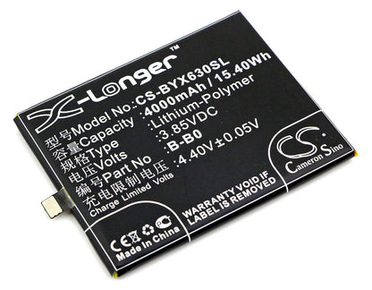 3.85V, 4000mAh, Li-Polymer Battery fits Vivo, Xplay 6, Xplay 6 Dual Sim, 15.4Wh