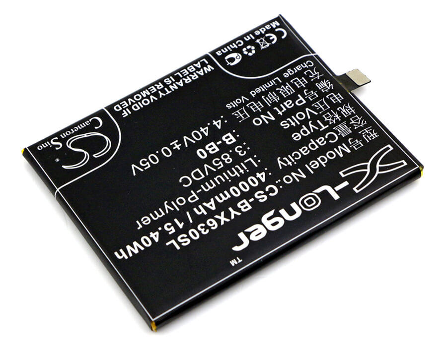 3.85V, 4000mAh, Li-Polymer Battery fits Vivo, Xplay 6, Xplay 6 Dual Sim, 15.4Wh
