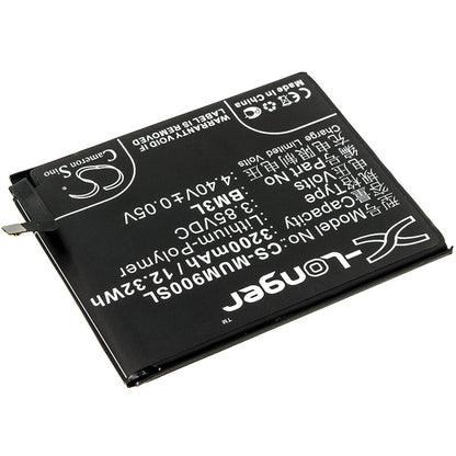 3.85V, 3200mAh, Li-Polymer Battery fits Xiaomi, M1902f1a, M1902f1g, 12.32Wh