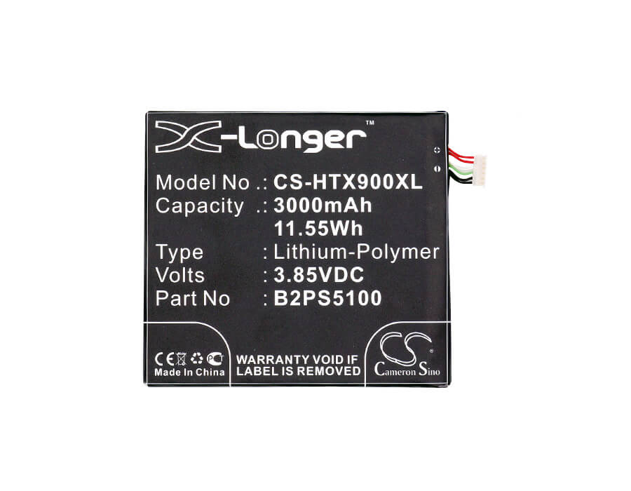 3.85V, 3000mAh, Li-Polymer Battery fits Htc, D10i, D10u, 11.55Wh