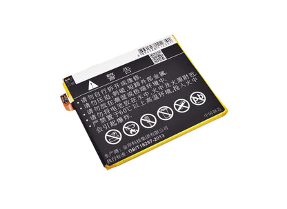 3.8V, 3800mAh, Li-Polymer Battery fits Zte, Q509t, Q509t Dual Sim Td-lte, 14.44Wh