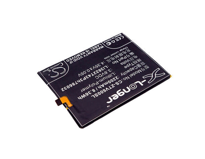 3.8V, 2200mAh, Li-Polymer Battery fits Zte, Blade D6, Blade V6, 8.36Wh