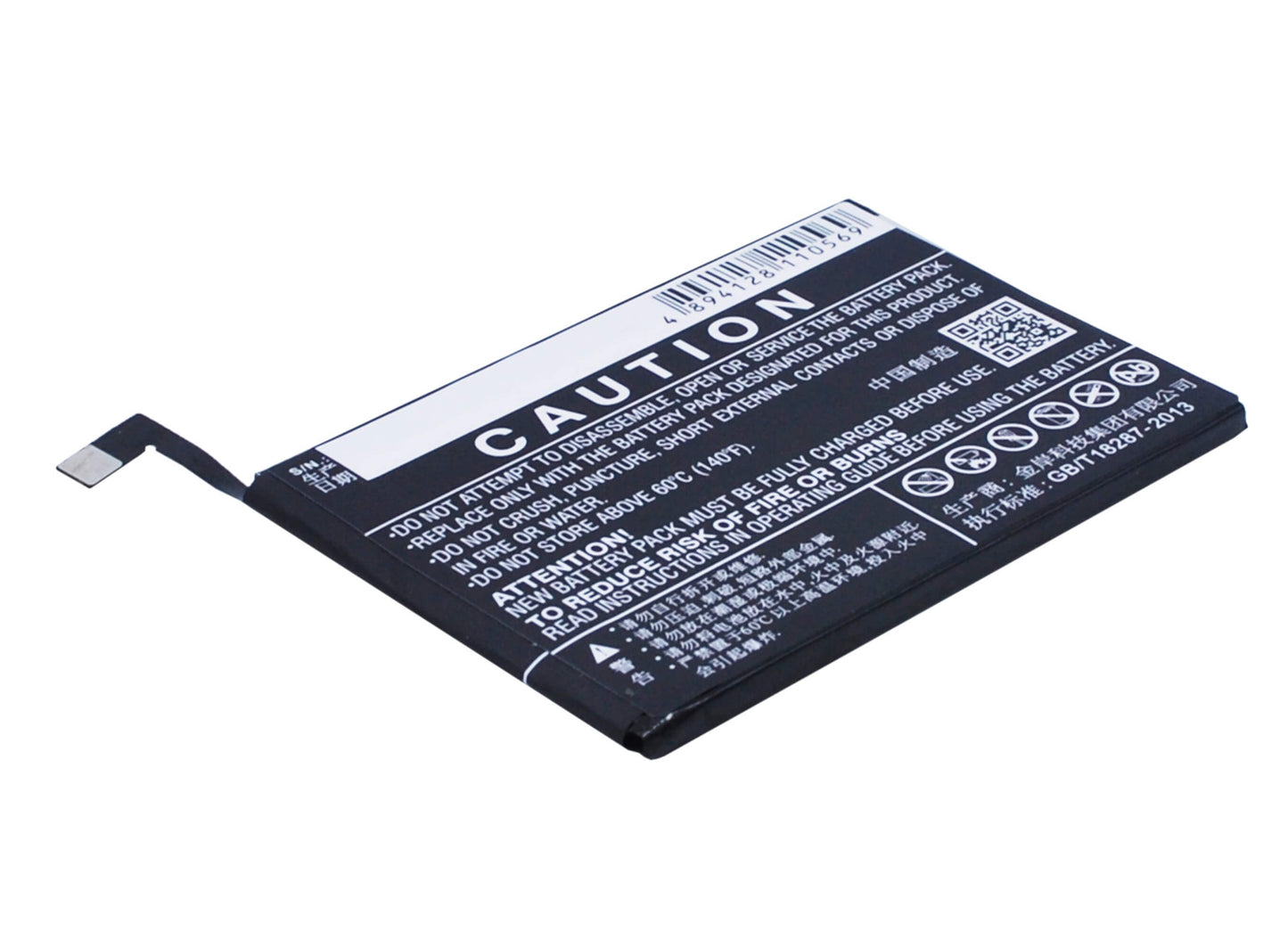 3.8V, 2900mAh, Li-Polymer Battery fits Lenovo, Vibe Max Z90, Vibe Max Z90-3, 11.02Wh