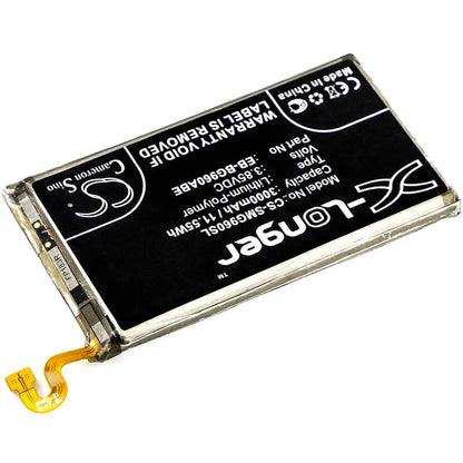 3.85V, 3000mAh, Li-Polymer Battery fits Samsung, Galaxy S9, Galaxy S9 Duos, 11.55Wh