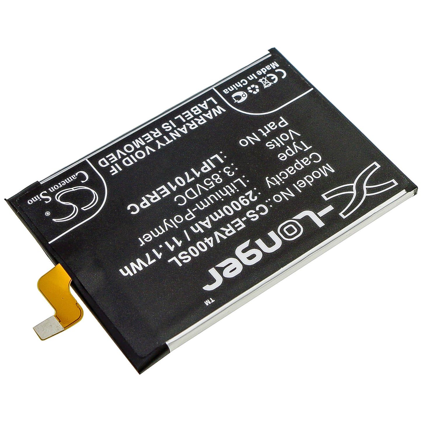 3.85V, 2900mAh, Li-Polymer Battery fits Sony, 802so, J8110, 11.165Wh