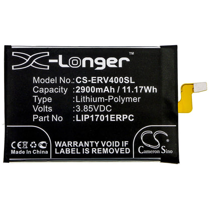 3.85V, 2900mAh, Li-Polymer Battery fits Sony, 802so, J8110, 11.165Wh