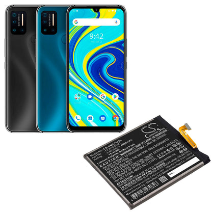 3.85V, 4000mAh, Li-Polymer Battery fits Umi, Umidigi A7 Pro, 15.4Wh