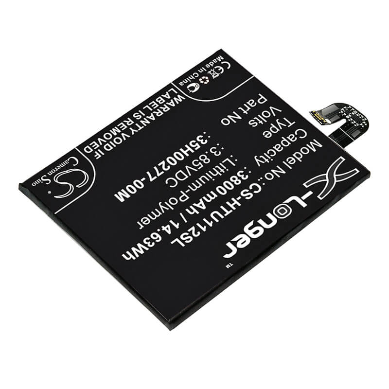3.85V, 3800mAh, Li-Polymer Battery fits Htc, U11 Plus, U11+, 14.63Wh