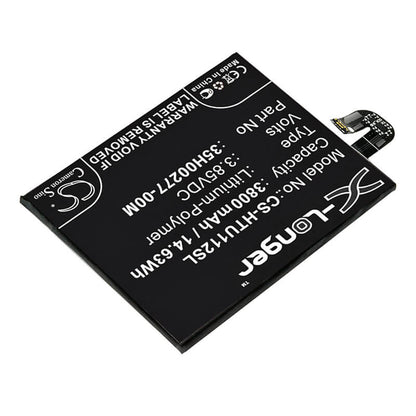 3.85V, 3800mAh, Li-Polymer Battery fits Htc, U11 Plus, U11+, 14.63Wh
