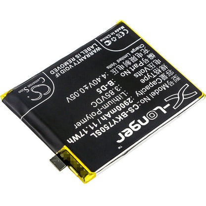 3.85V, 2900mAh, Li-Polymer Battery fits Bbk, Vivo Y75, Vivo Y75 Dual Sim, 11.165Wh