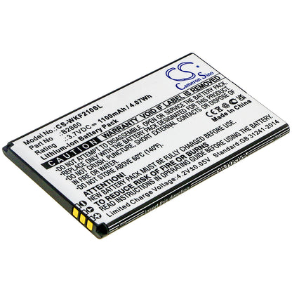 3.7V, 1100mAh, Li-ion Battery fits Wiko, F200, 4.07Wh