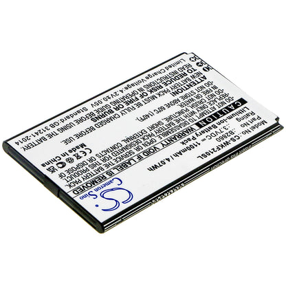 3.7V, 1100mAh, Li-ion Battery fits Wiko, F200, 4.07Wh