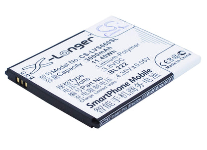 3.8V, 3000mAh, Li-Polymer Battery fits Lenovo, S660, S668t, 11.4Wh