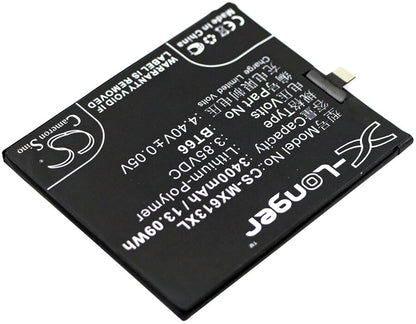 3.85V, 3400mAh, Li-Polymer Battery fits Meizu, M686, M686c, 13.09Wh