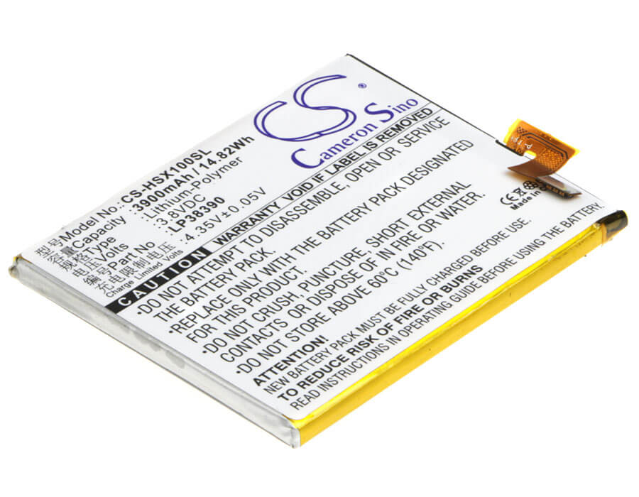 3.8V, 3900mAh, Li-Polymer Battery fits Hisense, Hs-x1, Hs-x1 Td-lte, 14.82Wh