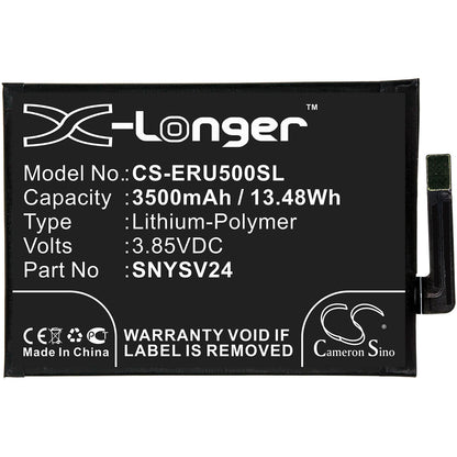 3.85V, 3500mAh, Li-Polymer Battery fits Sony, A001so, So-41a, 13.475Wh
