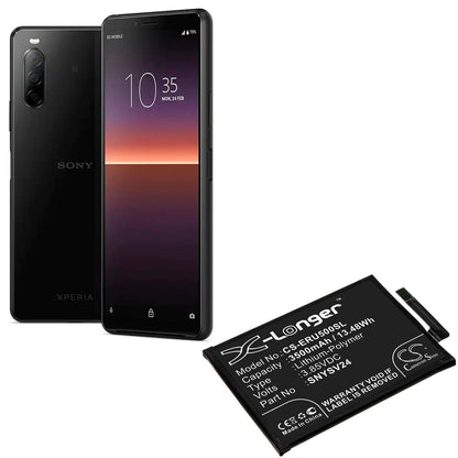 3.85V, 3500mAh, Li-Polymer Battery fits Sony, A001so, So-41a, 13.475Wh