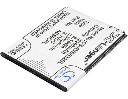 3.7V, 2200mAh, Li-ion Battery fits Archos, 50c Platinum, 8.14Wh