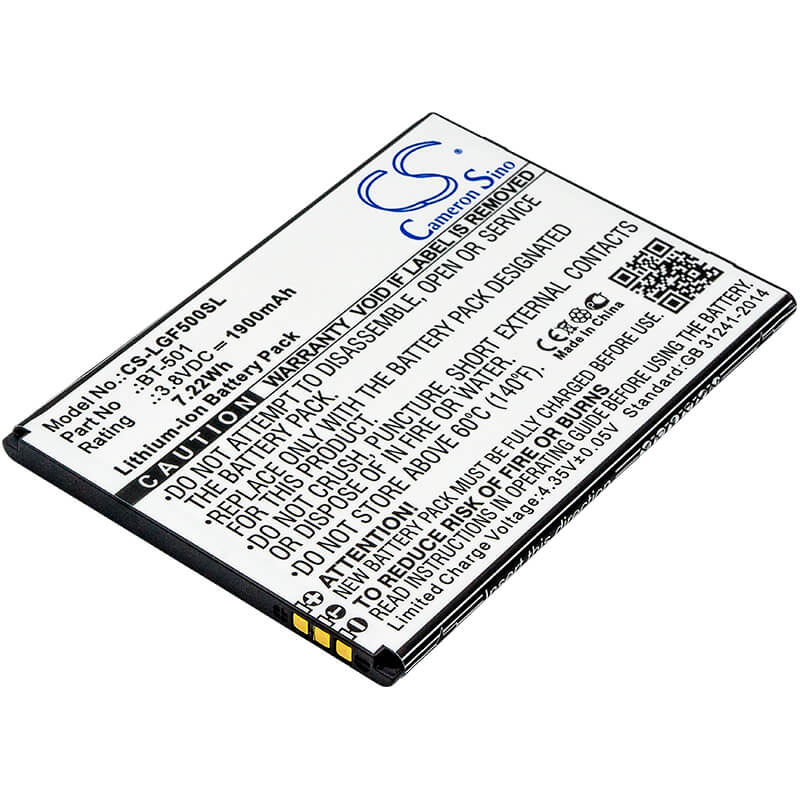3.8V, 1900mAh, Li-ion Battery fits Leagoo, Alfa 5, 7.22Wh
