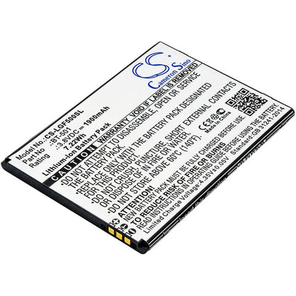 3.8V, 1900mAh, Li-ion Battery fits Leagoo, Alfa 5, 7.22Wh