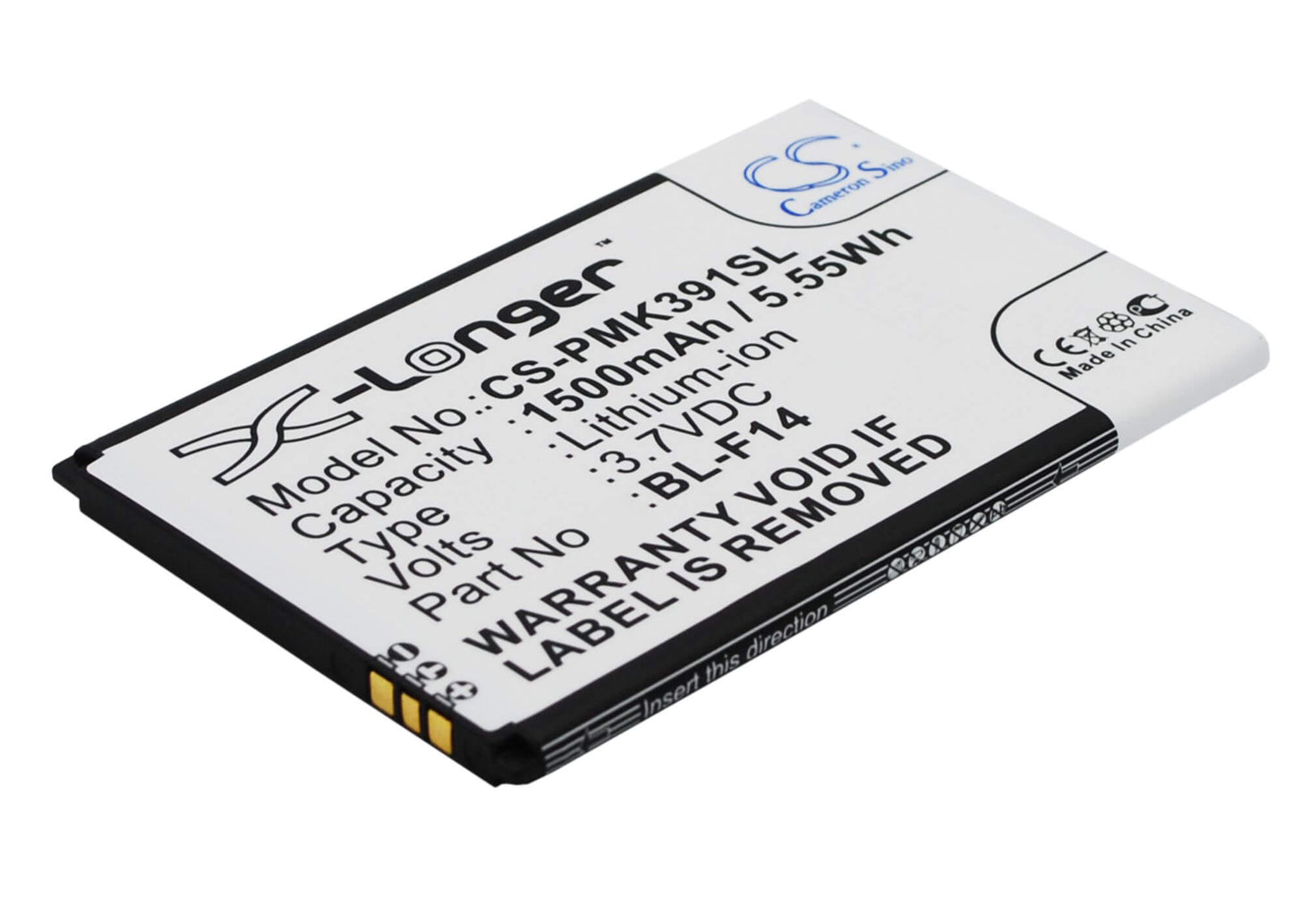 3.7V, 1500mAh, Li-ion Battery fits Phicomm, K390w, 5.55Wh