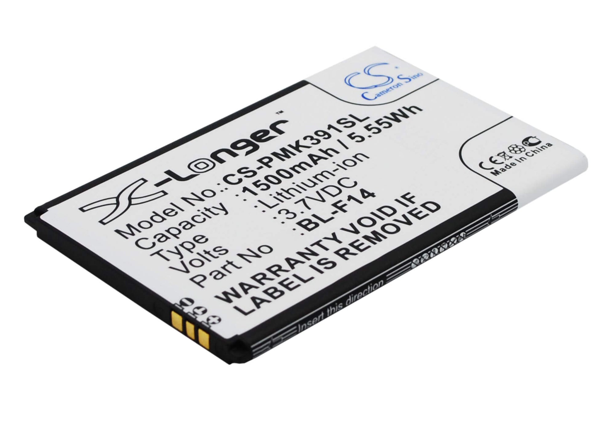 3.7V, 1500mAh, Li-ion Battery fits Phicomm, K390w, 5.55Wh
