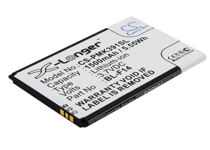 3.7V, 1500mAh, Li-ion Battery fits Phicomm, K390w, 5.55Wh