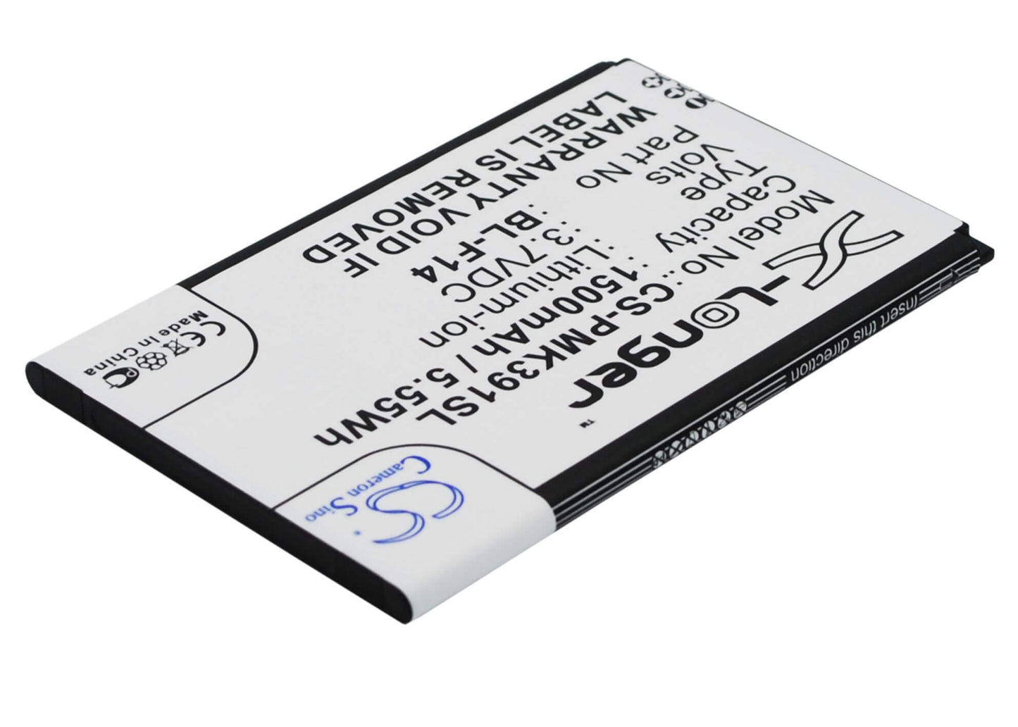 3.7V, 1500mAh, Li-ion Battery fits Phicomm, K390w, 5.55Wh