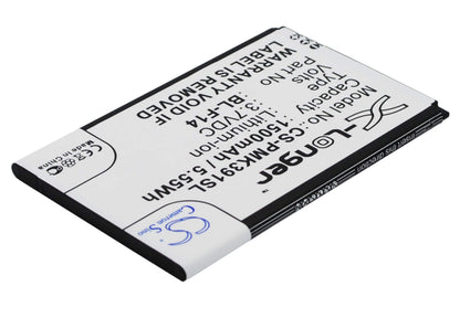 3.7V, 1500mAh, Li-ion Battery fits Phicomm, K390w, 5.55Wh