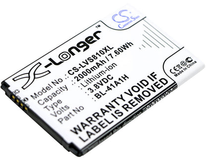 3.8V, 2000mAh, Li-ion Battery fits Lg, Cz2112lwr, D390, 7.6Wh