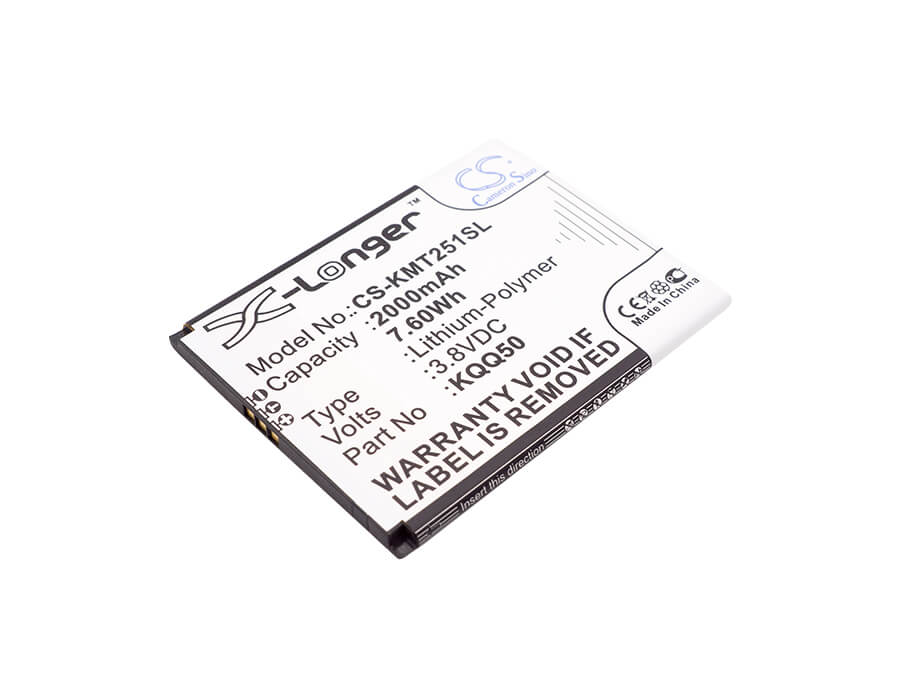 3.8V, 2000mAh, Li-Polymer Battery fits Kazam, Th25014-01, Thunder2 5.0, 7.6Wh