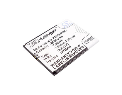 3.8V, 2000mAh, Li-Polymer Battery fits Kazam, Th25014-01, Thunder2 5.0, 7.6Wh