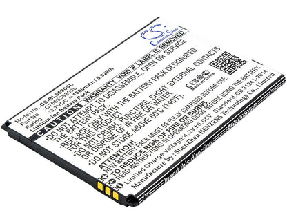 3.7V, 1600mAh, Li-ion Battery fits Blu, S530, S550q, 5.92Wh