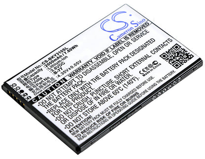 3.8V, 2000mAh, Li-ion Battery fits Bbk, Vivo Y31, Vivo Y31a, 7.6Wh